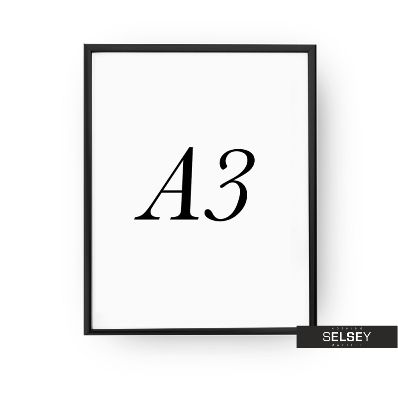 Black A3 Photo Frame Selsey