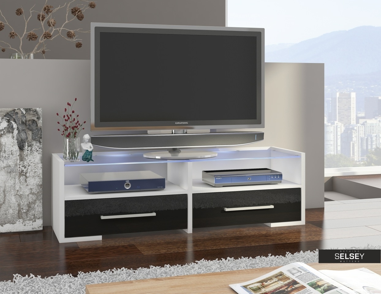 Westa Tv Stand With Glass Top