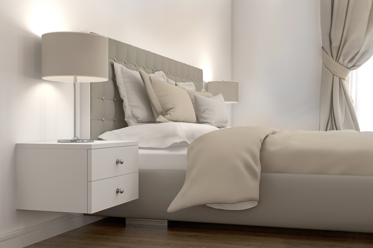 Napoli 2 Drawer Floating Bedside Cabinet Selsey