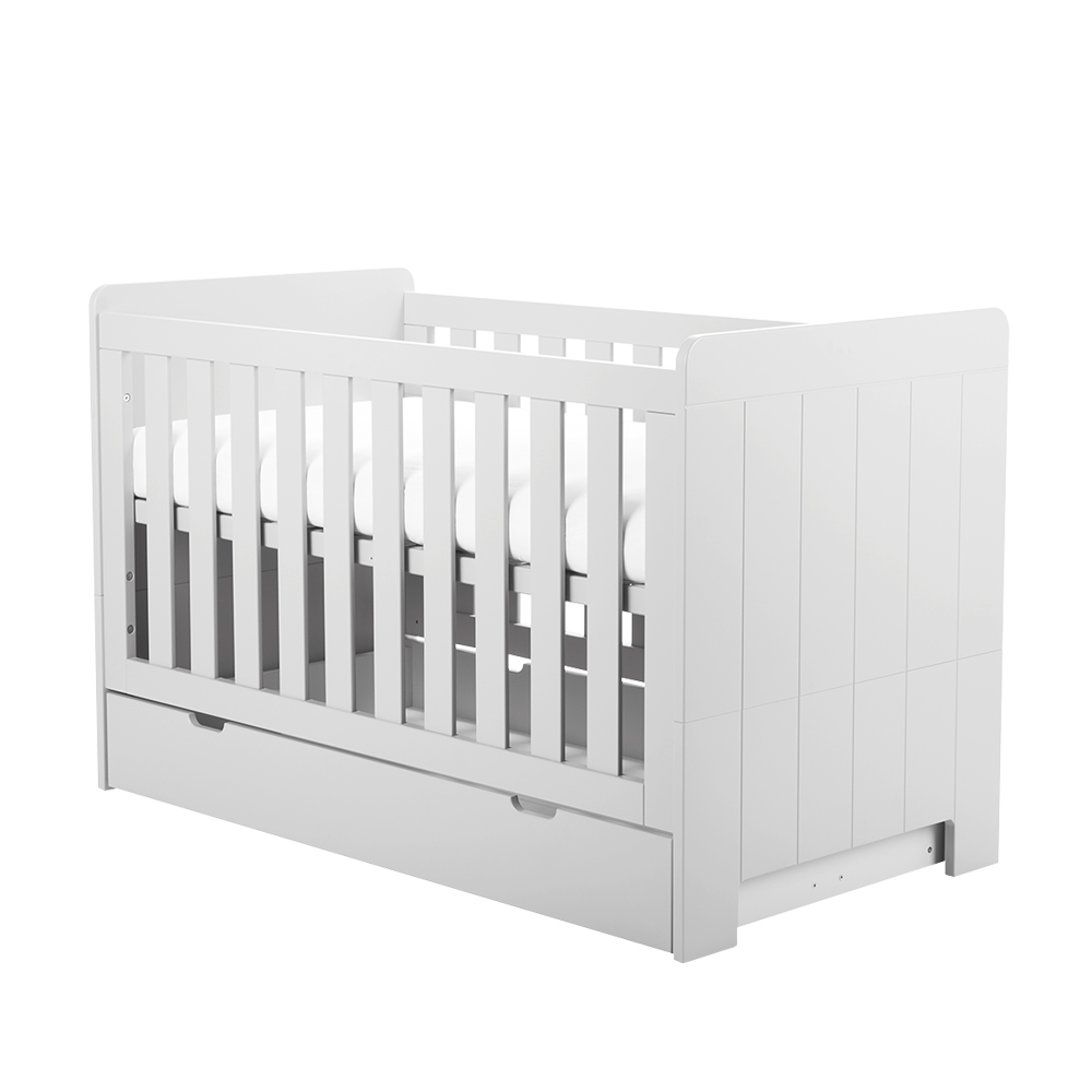 Calmo White Cot Bed 140 x 70 cm Selsey