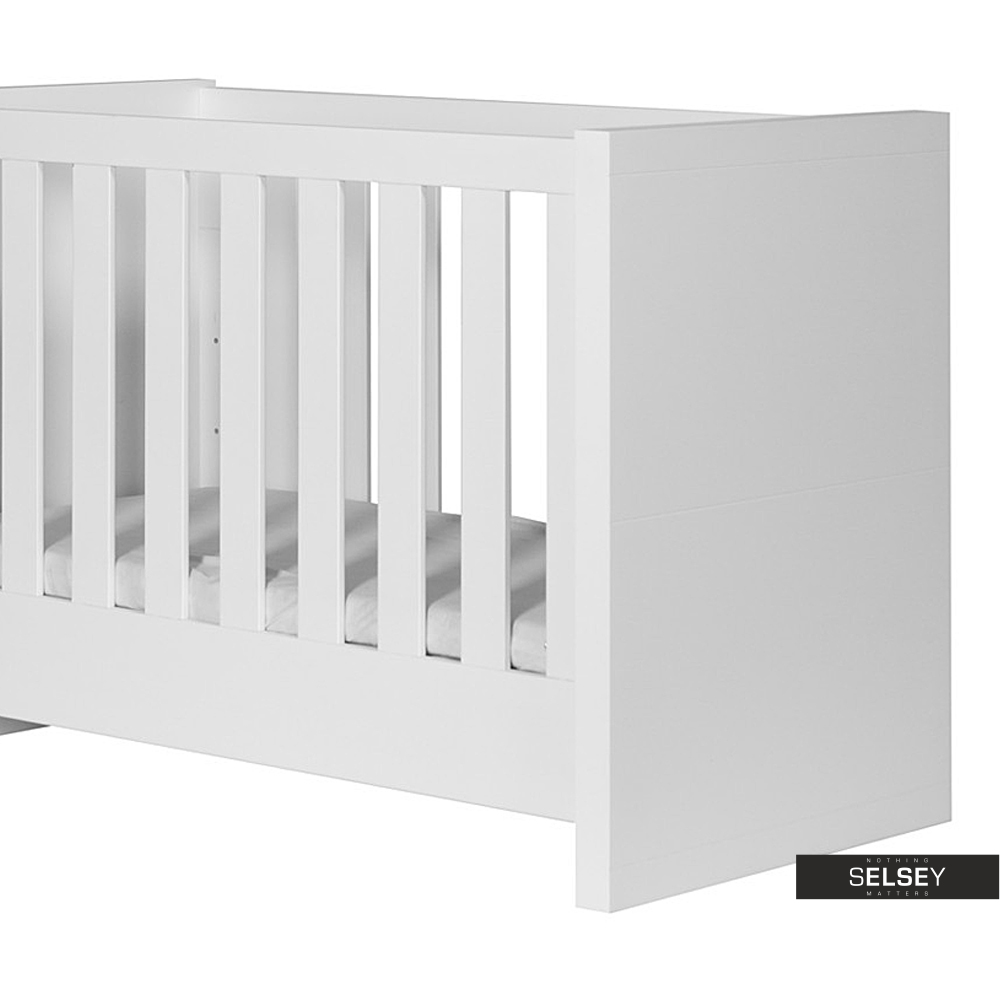 Lara White Cot Bed 120 X 60 Cm Selsey