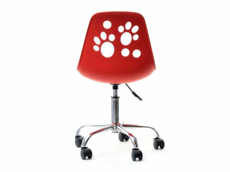 Foot Swivel Chair For Kids Red And Black Selsey