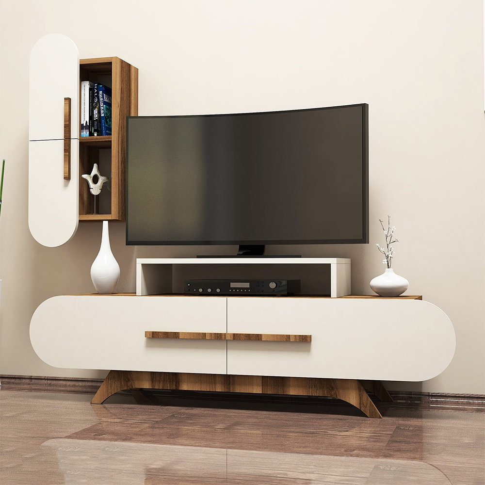 Ovalia Cream TV Stand with Hanging 145 cm Selsey