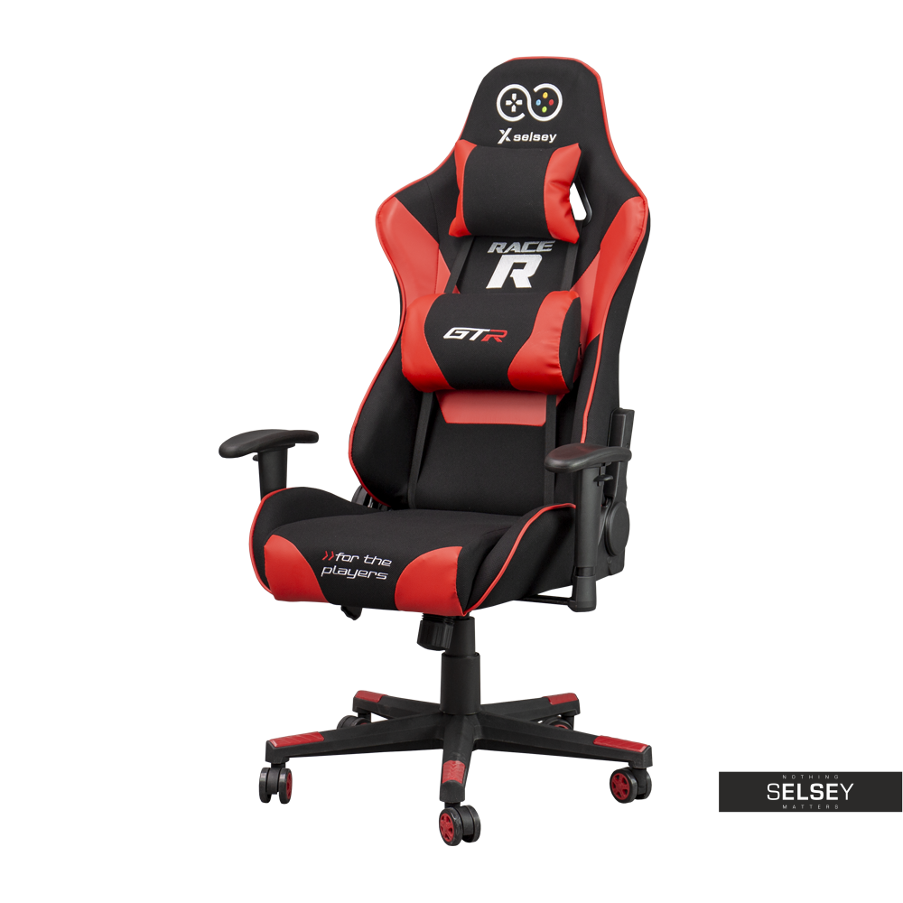 Racer GTR Gaming Chair Black and Red Selsey